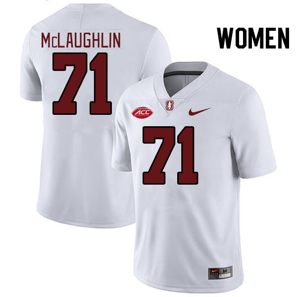 Women #71 Connor McLaughlin Stanford Cardinal 2024 ACC Conference College Football Jerseys Stitched-